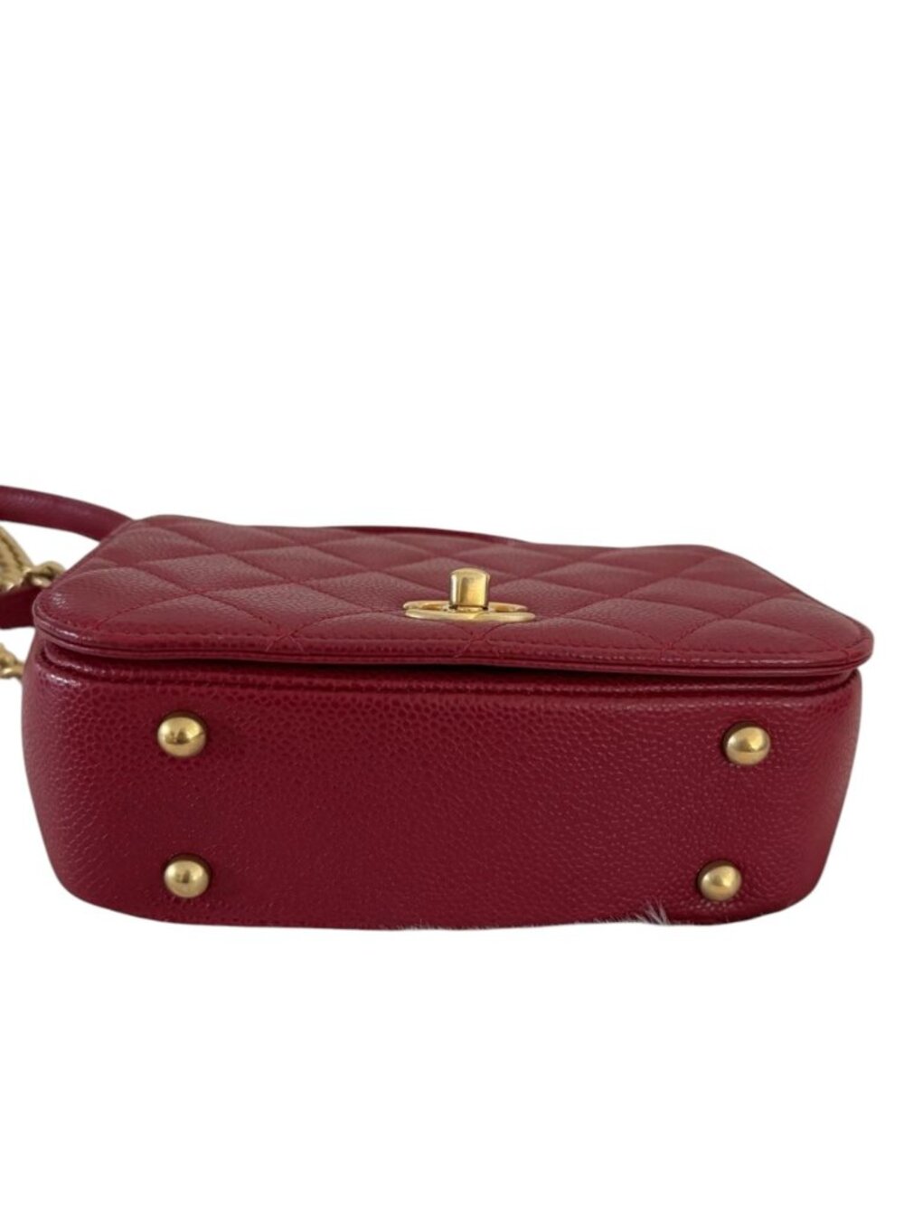 9292927CQ (S6) Chanel Crossbody Bag Red Caviar Skin - Picture 6 of 11